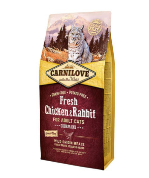 Cat food «Carnilove» chicken and rabbit, 6 kg