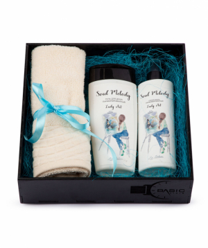 Gift box `Basic Store` with bath accessories