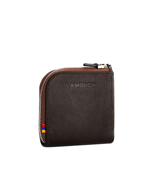 Wallet «Lambron» Tabacco Zipper Box Mini