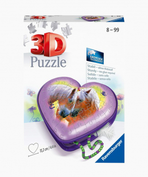 Ravensburger 3D Puzzle Heart box Horses 54p