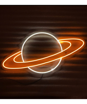 Neon light «ANeon» Planet, 51 x 25 cm