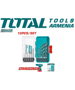 Drill bit set «Total Tools» TACSDL11206, 12 pcs