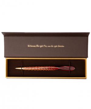 Ручка `Awood` №22 в коробке, розовая пшеница