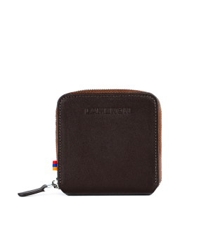 Wallet «Lambron» Tabacco Zipper Box