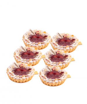 Collection ''Parma'' lean tart with cherries, 6 pieces