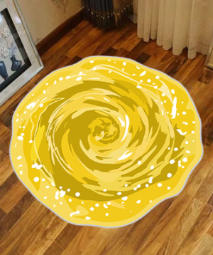 Rug «Rick and Morty» Portal, դեղին, 80x80 cm