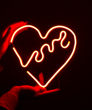 Lamp `Neon Signs` neon, red heart, big