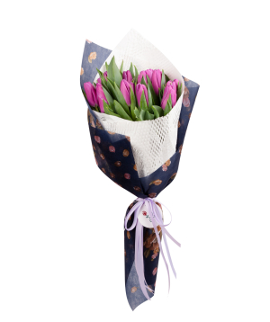 Bouquet `Abasha` with tulips