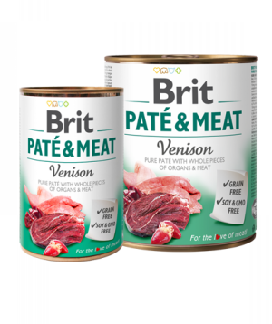 Dog food «Brit Pate» venison pate, 800 g
