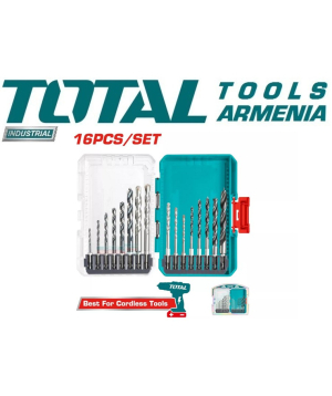 Drill bit set «Total Tools» TACSDL11606, 16 pcs