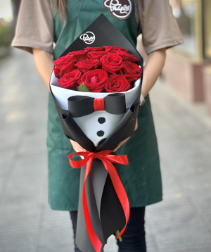 Bouquet «Punj» with roses №44