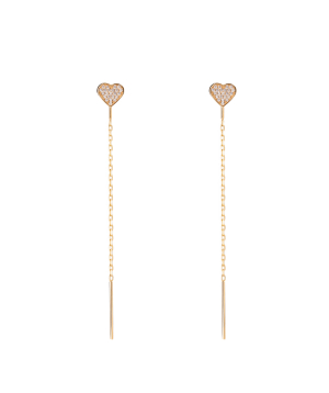 Earrings ''Less is more'' gold №105