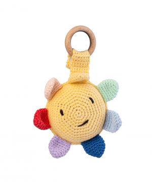 Teether `Crafts by Ro` sun №1