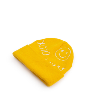Шапка «Smile» желтая, 53 см