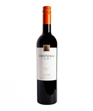 Wine `Cristobal 1492 Malbec` red, dry 750ml