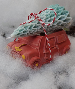 Մոմ «Blue Moon» Իմ երազանքի մեքենան + Տոնածառ