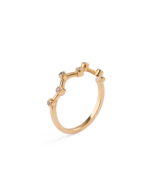 Ring `Less is more` gold №141