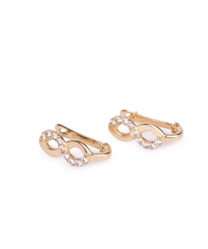 Earrings `Less is more` gold №12