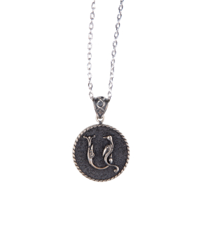 Ожерелье ''Птичья буква А'' из серебро