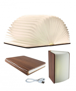 Lamp `Creative Gifts` book, artificial leather