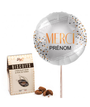 France․ cookies and personalized balloon №120 Thank You
