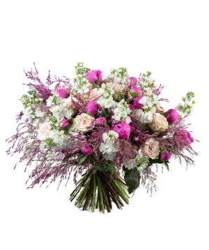 Bouquet ''Modra'' with peony and roses
