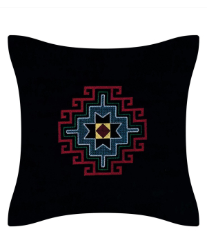 Pillow `Miskaryan heritage` embroidered with Armenian ornament №33