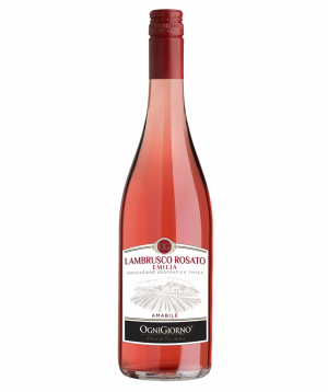 Wine ''Lambrusco Rose'' pink semi-sweet 750 ml