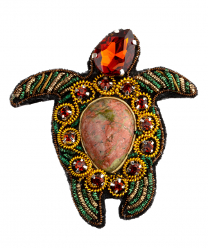 Brooch `LilmArt` handmade turtle