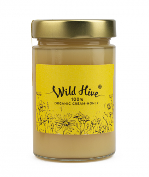 Cream-honey `Wild Hive` 100% Certified Organic  430g