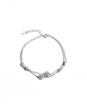 Silver bracelet «SiaMoods» SB147