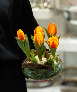 Композиция «Auron» с тюльпанами