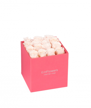 Rose `EM Flowers` eternal, in a box, pink