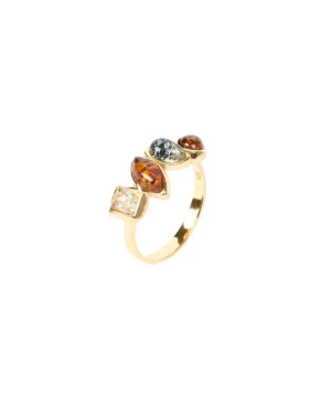 Silver ring «SiaMoods» SR109GP 17