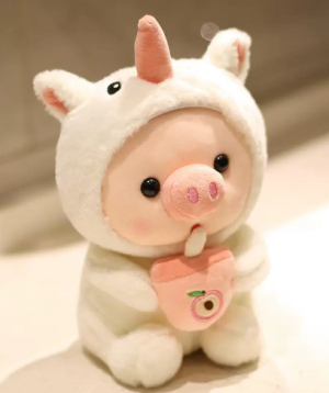 Мягкая игрушка, Свинка-Единорог, 25 см