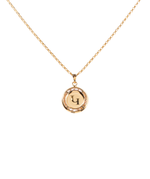 Pendant ''Less is more'' gold №113