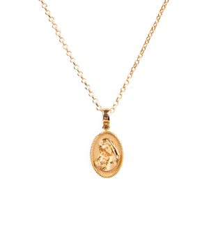 Pendant ''Less is more'' gold №123