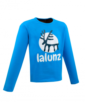 T-shirt   `Lalunz`  blue, long sleeve