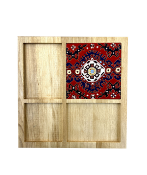 Wooden tile plate «ManeTiles» decorative №7