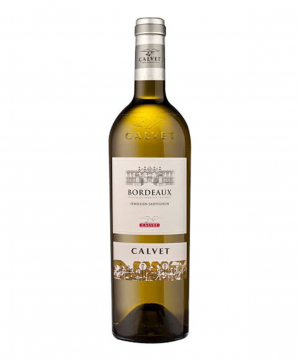 Wine `Calvet Classique Bordeaux` white, dry 750ml