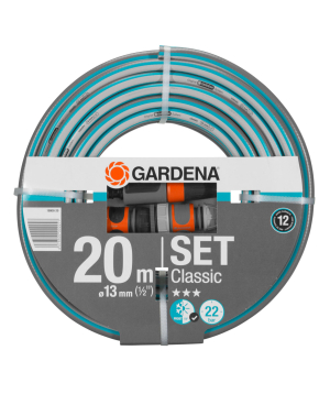 Hose «Gardena» Classic, with connectors and shower head, 20 m