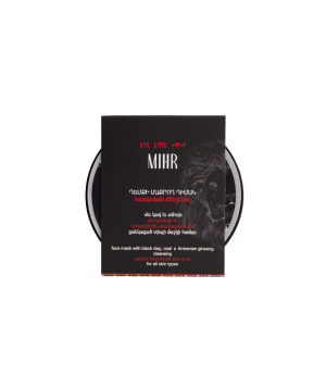 Face cleansing mask «Mihr» with Armenian ginseng, black clay and charcoal