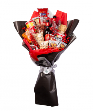 Bouquet `Noale` with beers and nuts