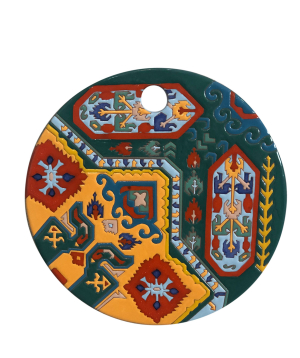 Serving plate `ManeTiles` decorative, ceramic №4