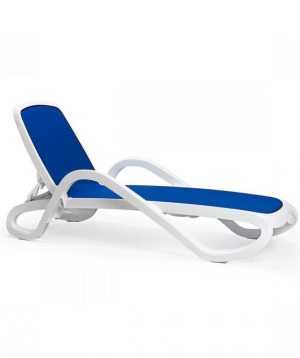 Chaise Lounge ''Alfa'' white-blue