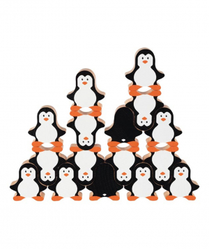 Toy `Goki Toys` stacking penguins