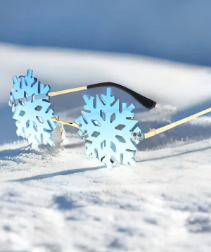 Decorative glasses«Gift Store» Snowflake №12