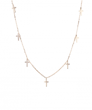 Women's necklace ''Less is more'' gold №8