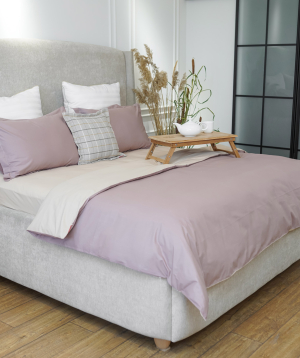 Bedding set «Jasmine Home» euro, light pink