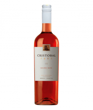Wine `Cristobal 1492 Malbec Rose` rose, dry 750ml